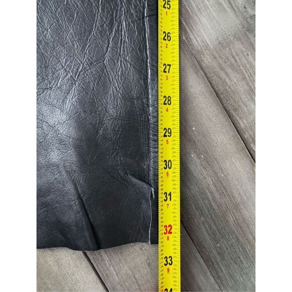 Santa Fe Black 100% Leather Moto Mob Wife Pants Women's Size 10 - Picture 11 of 11